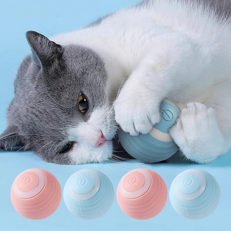 Interactive rolling ball for pets