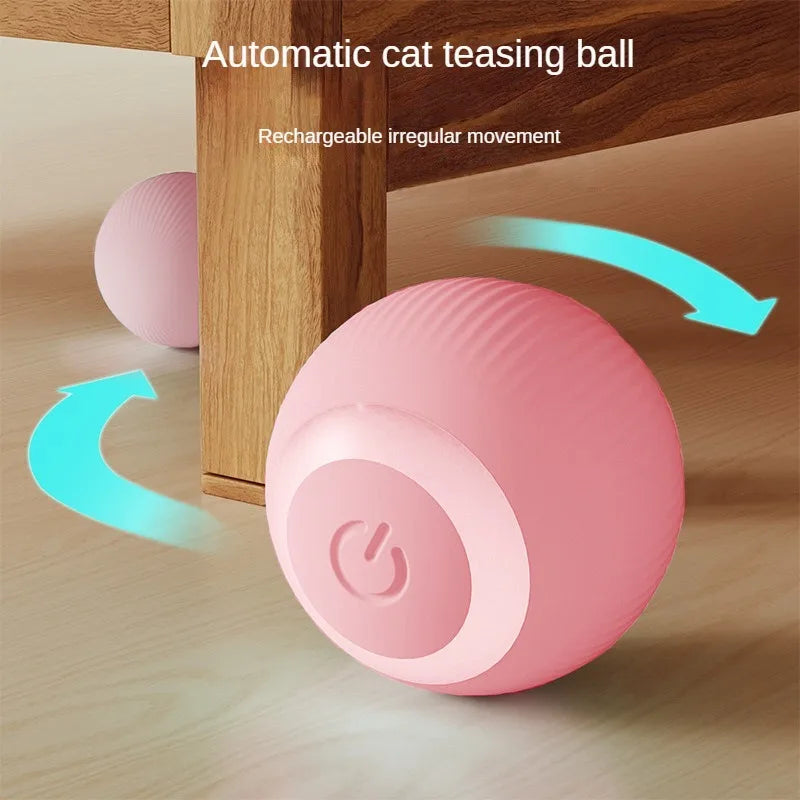 Interactive rolling ball for pets