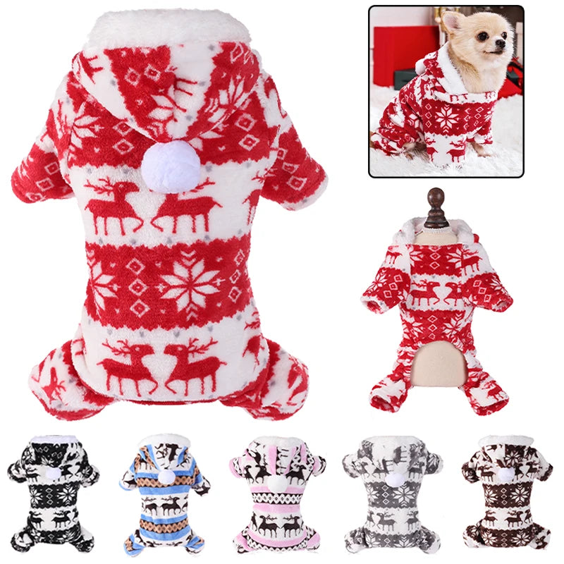 Winter Dog Christmas Clothes