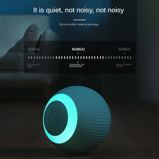 Interactive rolling ball for pets