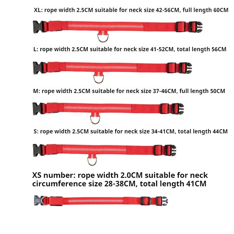 Collar Nylon LED